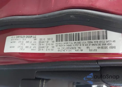 2015 Jeep Cherokee Sport из США, поврежденный, VIN 1C4PJLAB3FW536234